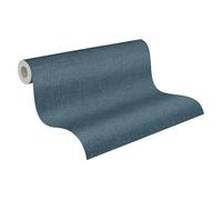 Livingwalls papier peint intissé à structure textile bleu, marron - tapisserie uni 10,05 m x 0,53 m tapisserie uni de COSMOPOLITAN - 790674