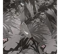 Livingwalls Papier peint intissé jungle gris et noir - 385221 - Pour salon, cuisine - 10,05 x 0,53 m - Fabriqué en Allemagne