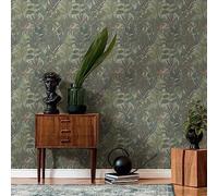 Livingwalls Papier peint intissé Jungle - Vert - Pour salon, chambre à coucher - 10,05 x 0,53 m pour 5,33 m² - Fabriqué en Allemagne