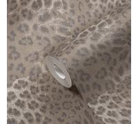 Livingwalls Papier peint intissé motif léopard - Gris et blanc - Imprimé animal - 385232-10,05 x 0,53 m - Fabriqué en Allemagne