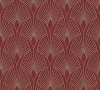 Livingwalls papier peint intissé New Walls 50's Glam 10,05 m x 0,53 m métallisé rouge 374274 37427-4