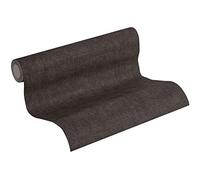 Livingwalls papier peint intissé New Walls Cosy & Relax papier peint uni 10,05 m x 0,53 m noir 374235 37423-5