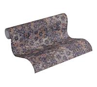 Livingwalls papier peint intissé New Walls Finca Home papier peint carrelé 10,05 m x 0,53 m violet métallisé marron 373914 37391-4