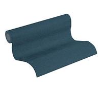 Livingwalls papier peint intissé New Walls papier peint uni 10,05 m x 0,53 m bleu 374315 37431-5