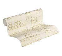 Livingwalls papier peint intissé New Walls Urban Grace 10,05 m x 0,53 m crème métallisé gris 374242 37424-2