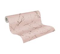 Livingwalls Papier Peint Marbre Metropolitan Stories 2 A.S. Création Alena - St. Petersburg Papier peint intissé 10.05 m x 0.53 m Métallisé Rosé Fabriqué en Allemagne 378554 37855-4