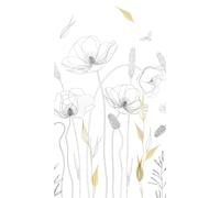 Livingwalls Papier peint mural Motif floral Blanc 2,80 m x 1,59 m