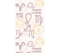 Livingwalls Papier peint mural Motif signe du zodiaque Crème 2,80 m x 1,59 m