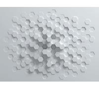 Livingwalls Papier peint non tissé Motif géométrique Blanc Papier peint mural pour différentes pièces XXL 371 x 280 cm