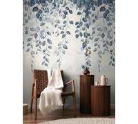Livingwalls Papier peint intissé COSMOPLITAN 791445 motif de feuilles bleu/crème/blanc 8,80x0,53 m