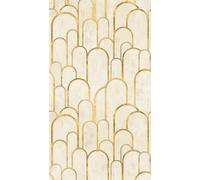 Livingwalls Papier peint photo intissé 398571 de qualité supérieure, aspect structuré, crème, beige, doré, 1,59 x 2,80 m, fabriqué en Allemagne