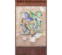 Livingwalls Papier peint photo Motif graffiti Marron 2,80 m x 1,59 m