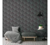 Livingwalls Premium Wall 2 389633 Papier peint non tissé Gris foncé 10,05 m x 0,53 m Fabriqué en Allemagne