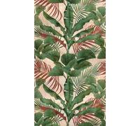 Livingwalls Travel Styles Papier peint non tissé Motif feuilles Vert et beige Papier peint tropical pour différentes pièces 1,59 m x 2,80 m
