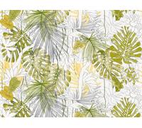 Livingwalls WTD 382321 The Wall Papier peint photo Motif jungle Vert Blanc Gris 2,8 x 3,71 m