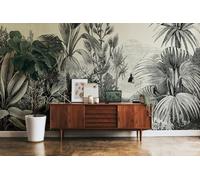 Livingwalls WTD 382351 The Wall Papier peint vintage Motif jungle Gris Beige Noir 2,8 x 3,71 m