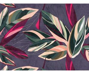 Livingwalls WTD 382721 The Wall Papier peint photo moderne Motif jungle Violet Vert Rose 2,8 x 3,71 m