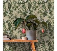 Livingwalls WTD 394241 Papier peint non-tissé pour salon et chambre à coucher Motif floral 10,05 m x 0,53 m pour 5,33 m² Fabriqué en Allemagne Vert