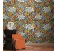 Livingwalls WTD 394284 Papier peint en non-tissé Motif jungle Jaune Multicolore 10,05 x 0,53 m pour 5,33 m²