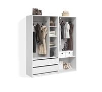 Livinity Armoire à vêtements Trento Blanc | Lot de 2