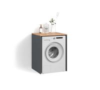 Livinity Armoire pour Machine à Laver Paolina, Anthracite/chêne doré, 68x88.2cm
