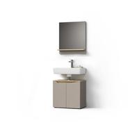 Livinity Combinaison de Meubles de Salle de Bain Timavo, Grège, 2 pièces