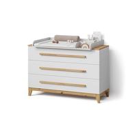 Livinity Commode à Langer Mailo Blanc/Artisan