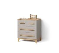 Livinity Commode Mailo, Cachemire/Artisan, 80x88cm avec 4 tiroirs