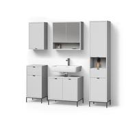 Livinity Ensemble de Meubles ATERNO, Blanc, 5 pièces