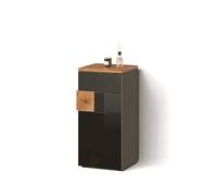 Livinity Meuble de Rangement de Salle de Bain Tanaro, Anthracite, 40x84cm