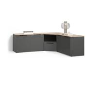 Livinity Meuble-paroi Piave, Anthracite, 3 Parties