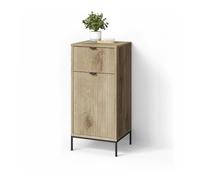 Livinity Meuble Salle de Bain ATERNO, Chêne Viking, 40x87cm | avec porte et tiroir