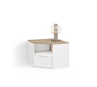 Livinity Meuble TV Piave, Blanc/Sonoma, 68x50cm