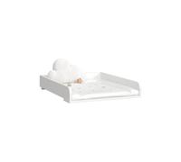 Livinity Plan à Langer Paolina, Blanc, 60x12.6cm | Directement sur la machine à laver · Avec bord surélevé · Pour machines à laver de 60 cm · Amovible