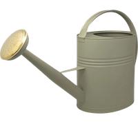 LIVLIG Arrosoir 10 l en métal galvanisé, grand arrosoir vintage avec douchette en laiton, pour plantes de jardin et d'intérieur, vert