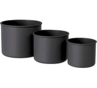 Livlig Cache-pot en Métal Lot de 3 - anthracite