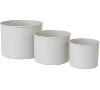 Livlig Cache-pot en Métal Lot de 3 - greige