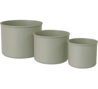 Livlig Cache-pot en Métal Lot de 3 - gris mousse