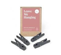 LIVLIG Ensemble de Pinces à Linge, 24 Pinces en Plastique recyclé avec Sac de Rangement Pratique, Anthracite