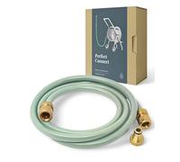 LIVLIG kit de raccordement 1/2" 2m, tuyau de raccordement sur chariot, tuyau d'arrosage court avec adaptateurs en laiton, vert