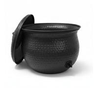 LIVLIG Pot à tuyau pour ranger avec style les tuyaux d'arrosage, fabriqué à la main en fer, anthracite