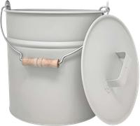 Livlig Seau Métallique avec Couvercle 12L - Grège