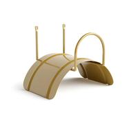Livlig53 LIVLIG Support mural pour tuyau d'arrosage, suspension pour tuyau d'arrosage en acier, support pour tuyau d'arrosage 1/2" jusqu'à 30m, Couleur : Or