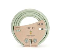 LIVLIG tuyau d'arrosage 10m 1/2 pouce, tuyau d'eau Made in Germany en matière recyclée, indéformable, Couleur: Vert