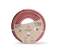 LIVLIG tuyau d'arrosage 20m 1/2 pouce : Tuyau à eau Made in Germany en matériau recyclé, indéformable, Couleur: Baie