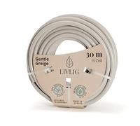 LIVLIG Tuyau d'arrosage 30m 1/2 pouce, tuyau d'eau Made in Germany en matériau recyclé, indéformable, couleur : Greige