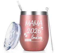 Livole Cadeau pour future maman, idée de cadeau pour futures mamans, cadeaux pour femmes enceintes, futurs parents, cadeaux de Noël pour femmes, petite amie, femme, tasse de camping 350 ml