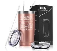 Livole Meilleur cadeau d'anniversaire, cadeau de Noël pour femme, vous, collègue - Je souhaite que vous viviez à côté - Tasse de camping 600 ml