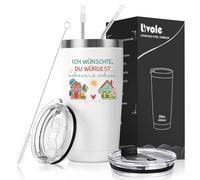 Livole Meilleur cadeau d'anniversaire pour une amie, cadeaux de Noël pour femmes, vous, collègue - Je souhaite que vous viviez à côté - Tasse de camping 600 ml