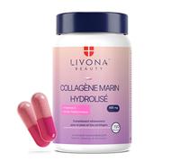 LIVONA BEAUTY - Complexe COLLAGEN | Collagène Marin 800mg & Acide Hyaluronique 80mg | Haute Dose Vitamine C - Anti-Âge | Peau Ferme, Cheveux & Ongles | 120 Gélules | Fabriqué en UE